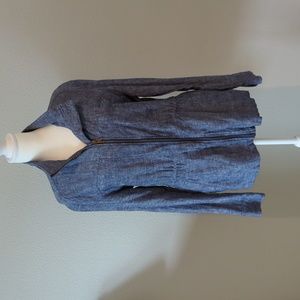 Old Navy Chambray-Style Utility Jacket in Denim Blue